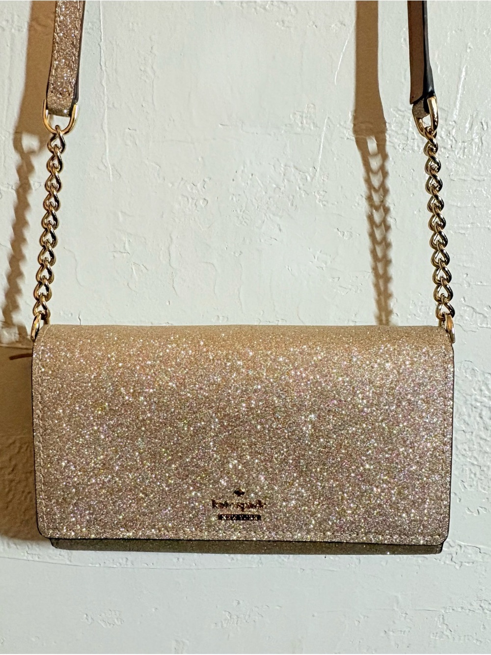 Kate Spade Briley Burgess Court Storybook Glitter Crossbody - nwot